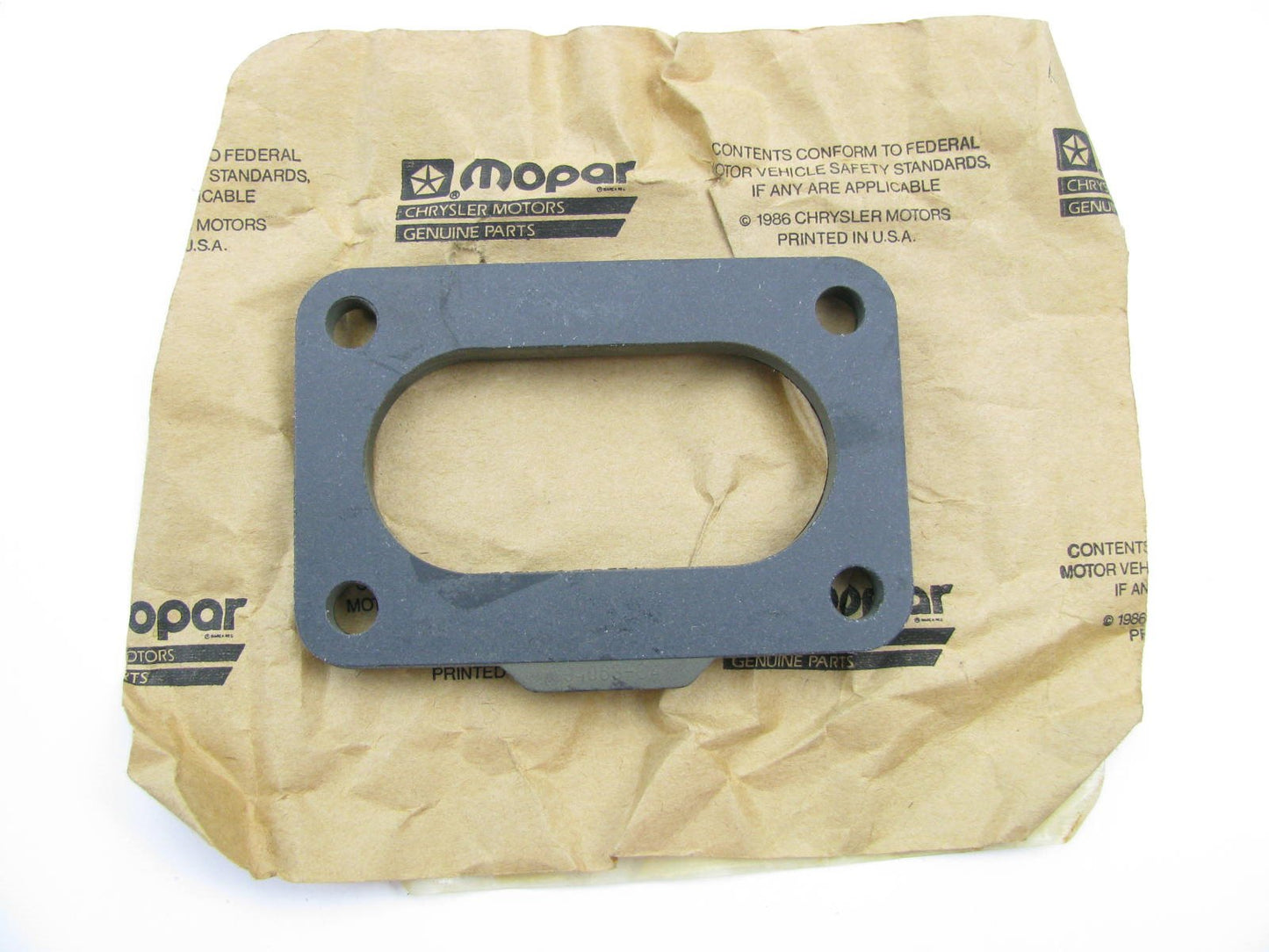 NEW GENUINE OEM Mopar 3870535 Carburetor Mounting Gasket / Spacer