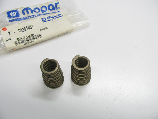 (2) NEW - OEM Mopar 4301631 Exhaust Manifold Downpipe Flange Spring