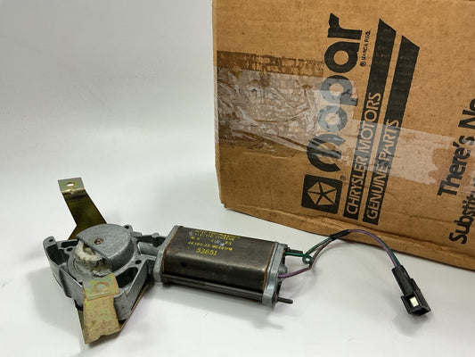 NOS OEM Mopar 4310939 Rear Left Power Window Motor For 1985-1988 K & E Body