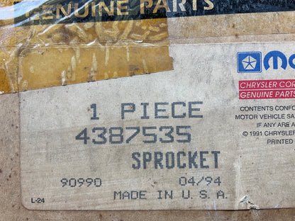 OEM 4387535 Camshaft SPROCKET 2.5L 1988 Lebaron Dynasty Grand Caravan Sundance