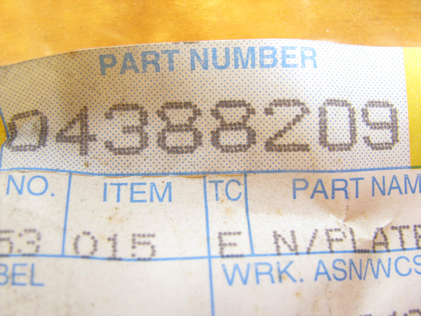 NOS OEM For  > PLYMOUTH < NAMEPLATE BADGE 4388209