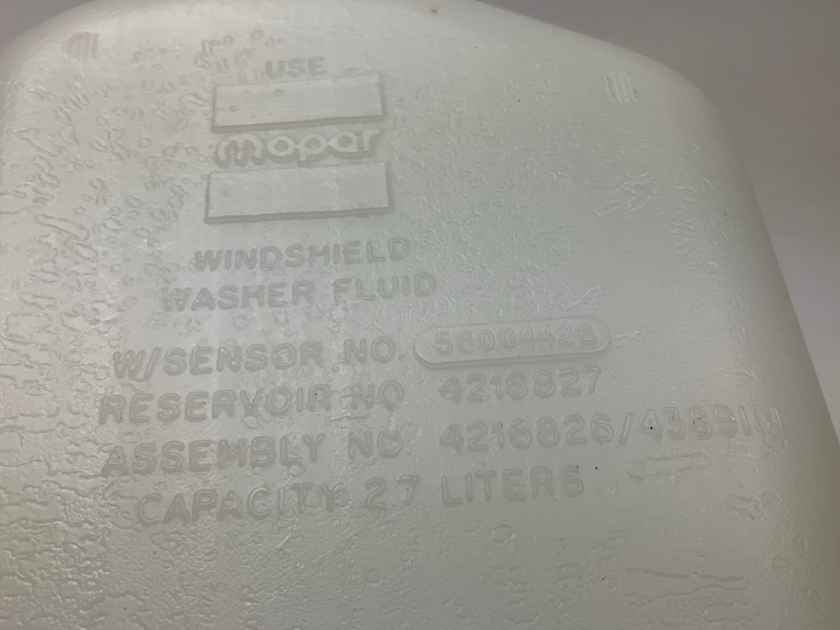 Mopar 4467345 Front Windshield Washer Bottle Reservoir Tank