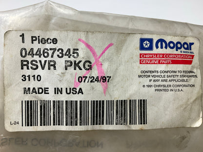 Mopar 4467345 Front Windshield Washer Bottle Reservoir Tank