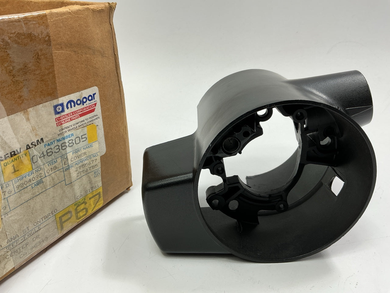 NOS OEM Mopar 4636805  Steering Lock Housing Cover Bezel W/ Tilt Wheel