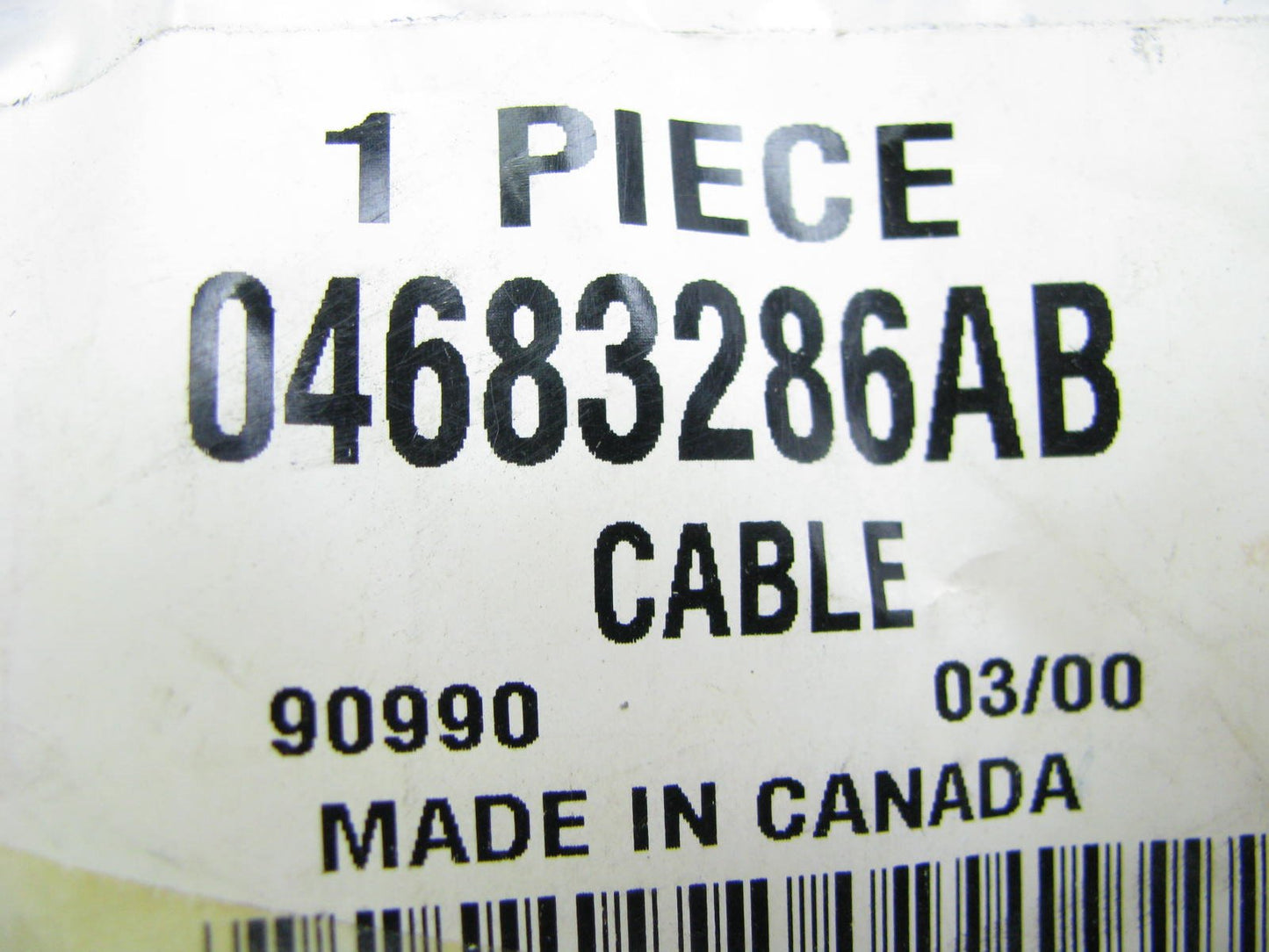 NEW GENUINE OEM For Mopar 4683286AB Intermediate (Center) Parking Brake Cable