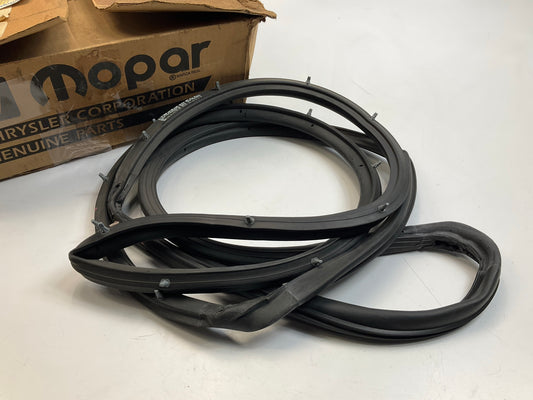 NOS OEM Mopar 4756663 Rear Door Mounted Weatherstrip Rubber Seal, On Door