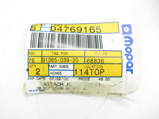 NOS OEM 4769165 LEFT SIDE Trunk Lid Hinge For 1993-1994 Dodge Intrepid
