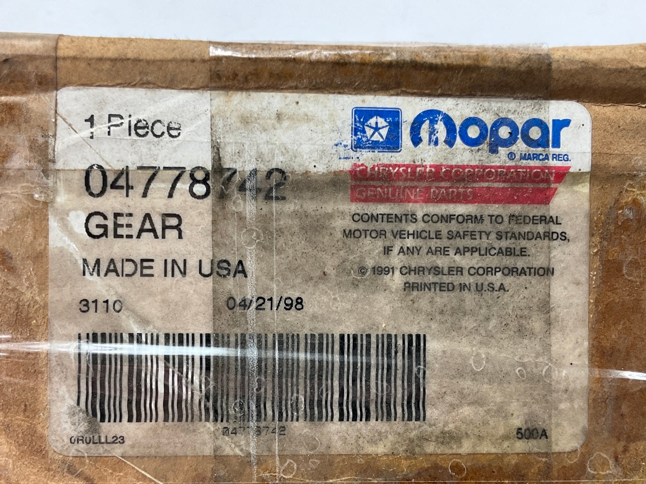 NOS Genuine OEM Mopar 4778742 A727 A518 A618 Transmission Sun Gear