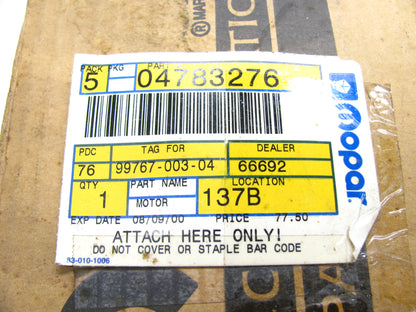 NEW GENUINE 4783276 FRONT RIGHT Power Window Motor For 1997 Neon