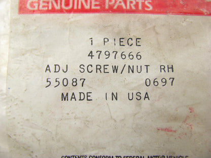 NEW - OEM Mopar 4797666 Rear Right Drum Brake Shoe Adjuster