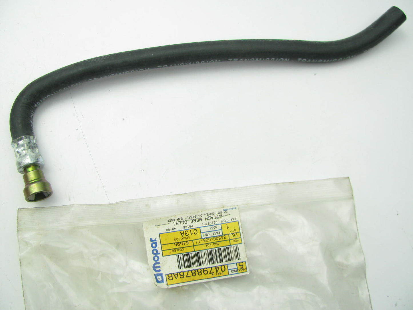 Mopar 4798876AB Automatic Transmission Oil Cooler Hose - 1994-02 RAM 5.9L DIESEL