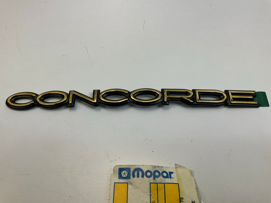 NOS Mopar 4805002 ''Concorde'' Emblem Name Tag OEM For 1995-1997 Chrysler Concorde