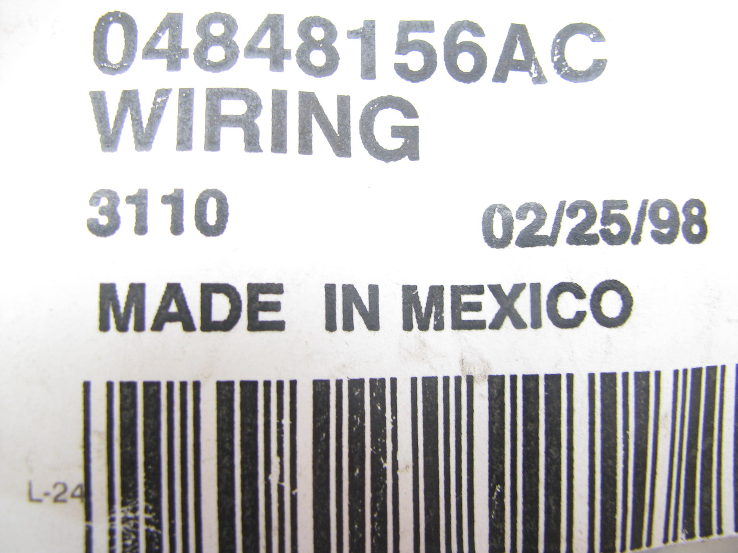 NEW - OEM 4848156AC Back Up Light Lamp Wiring Harness For 1997-2002 Viper Coupe