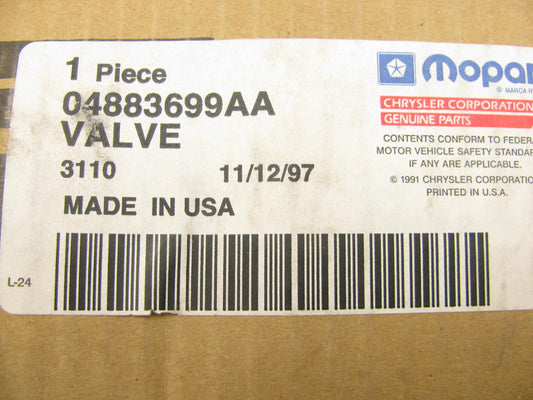 NEW - OEM 4883699AA Intake Valve - .003 O/S For 1997-2000 Dodge Viper 8.0L