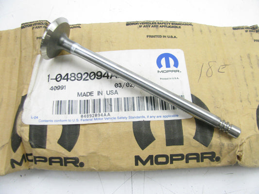 NEW GENUINE OEM For Mopar Engine Exhaust Valve # 4892094AA