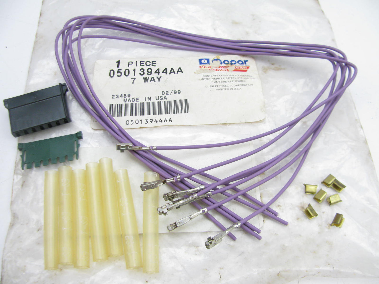 OEM  7-way Connector Pigtail Wiring Harness 05013944AA /  5013944AA