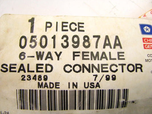 OEM  6-way Female Wiring Repair Harness Jumper Pigtail  5013987AA
