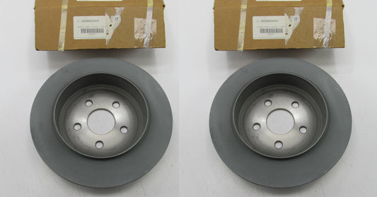 (2) GENUINE OEM For Mopar 5085650AA REAR Brake Rotors