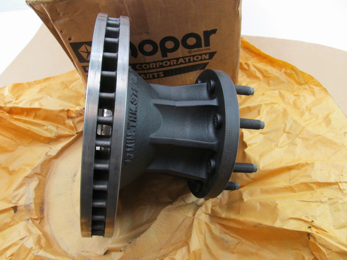 NEW - OEM 52007662 FRONT Brake Rotor & Hub For 1994-1999 Dodge Ram 3500 RWD