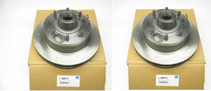 (2) NEW OEM 52007715 Front Brake Rotor & Hubs For 1995-97 Dodge B3500 VAN 8-LUG