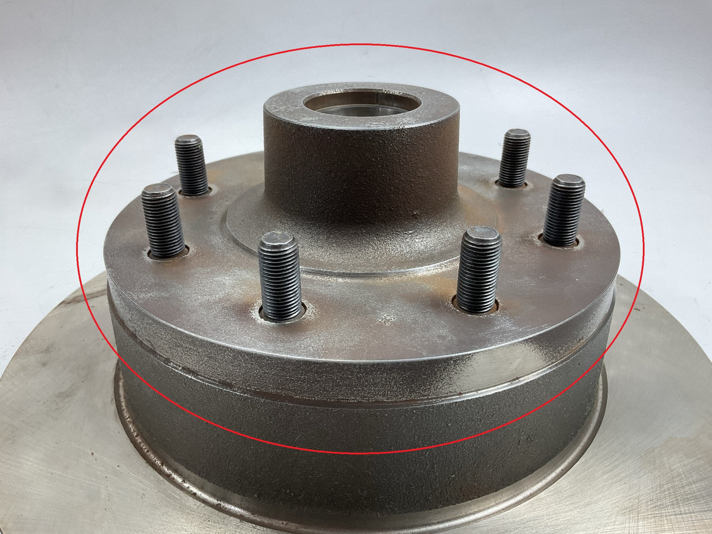 SURFACE RUST OE 52007715 Front Brake Rotor & Hub For 95-97 Dodge B3500 Van 8-LUG