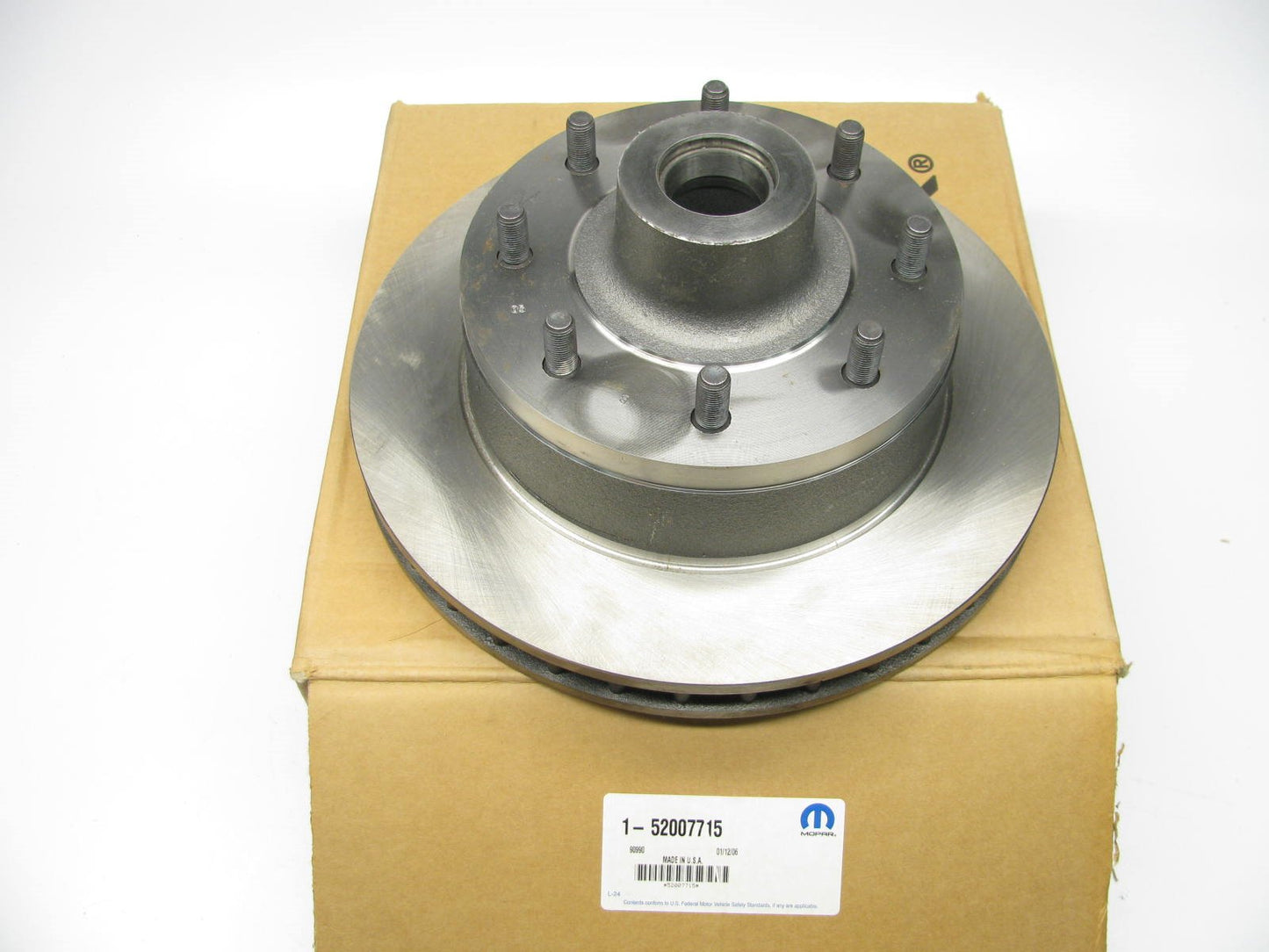 NEW OEM 52007715 Front Brake Rotor & Hub For 1995-1997 Dodge B3500 Van 8-LUG