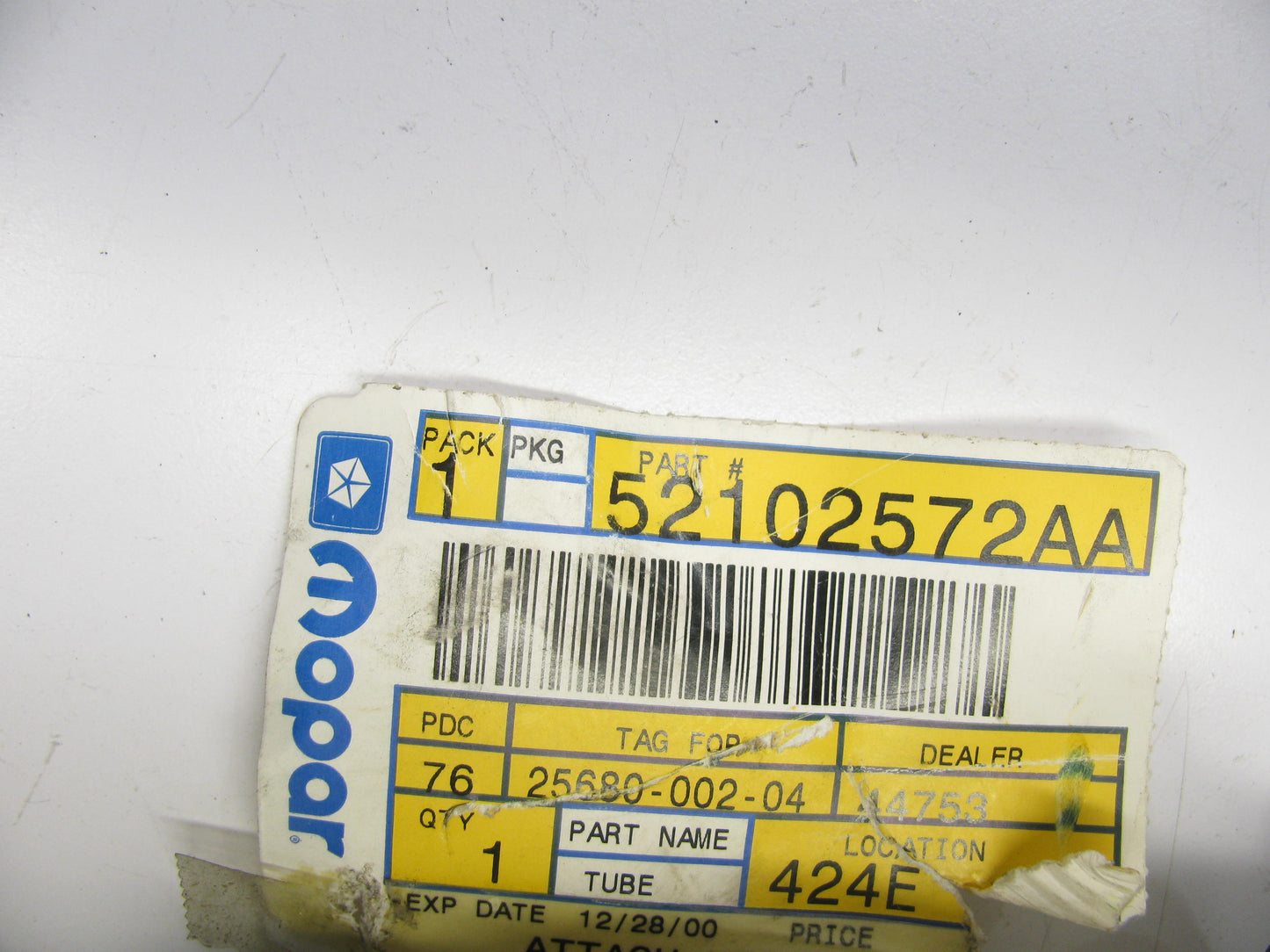 NEW - OEM Mopar 52102572AA Fuel Tank Filler Tube For 1999 Dodge Dakota
