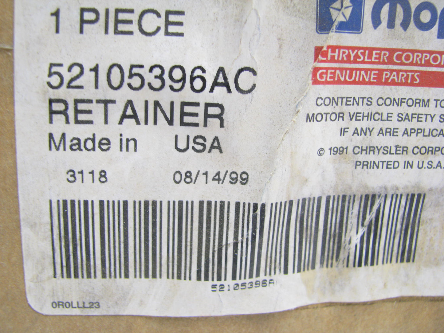 NEW - OEM Mopar 52105396AC Transfer Shift Lever Boot Retainer For 2000 Durango