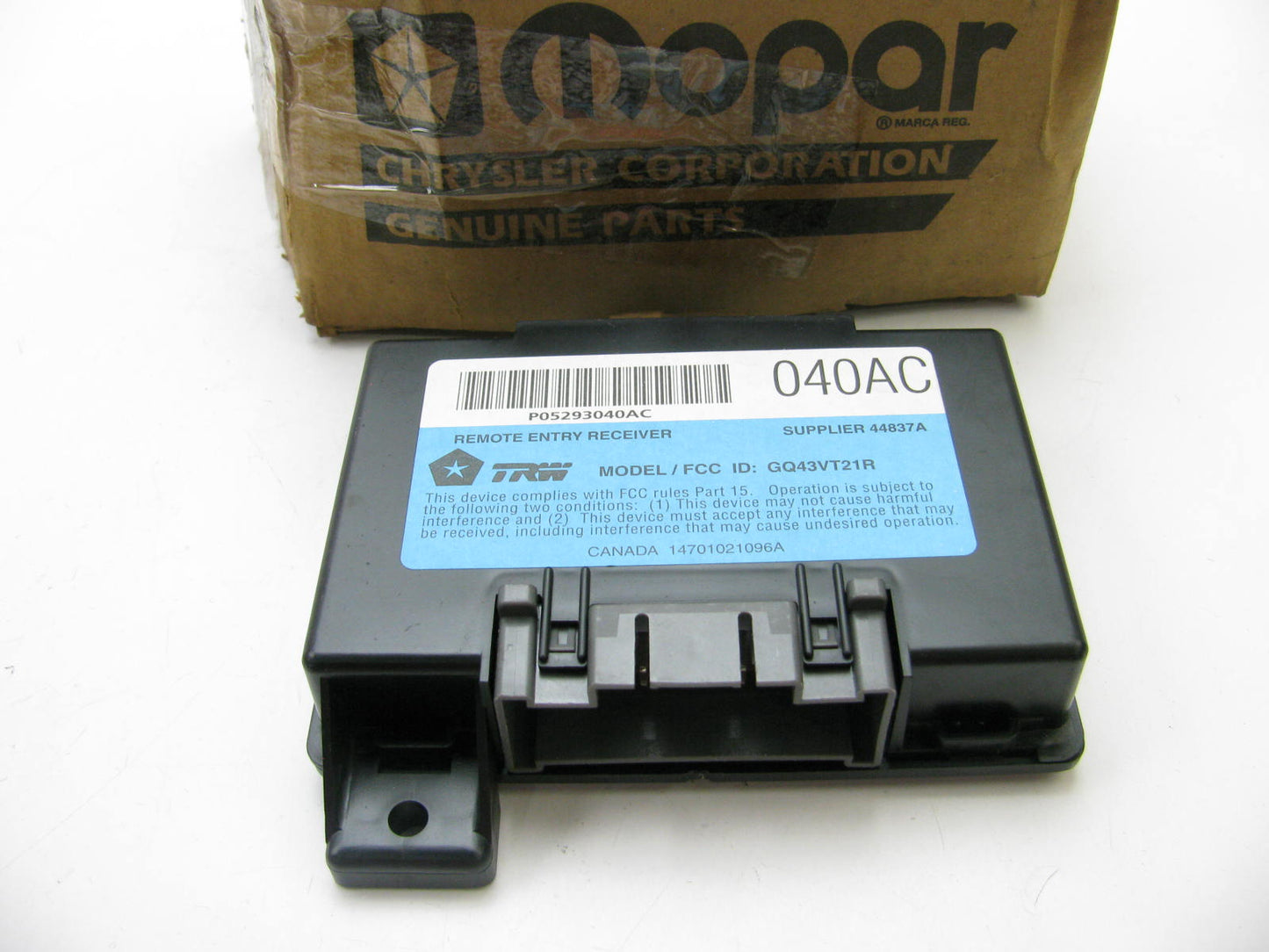 NEW OEM Mopar 5293040AC Keyless Entry Control Receiver Module