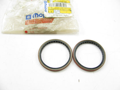 (2) NEW - OEM 53000239 FRONT Wheel Axle Spindle Hub Seal For Mopar