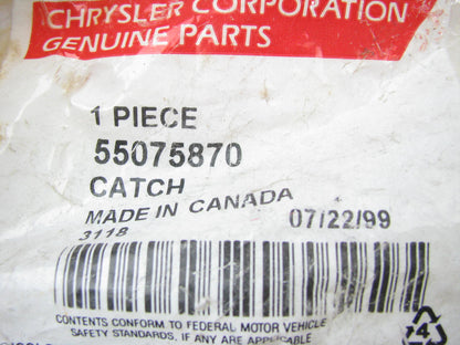 NOS OEM 55075870 Hood Safety Catch - For 1991-1997 Dodge B150 B250 B350 Van