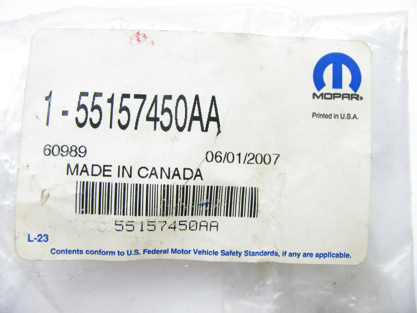 NEW - OEM Mopar 55157450AA Right Grille Bracket For 2005 Jeep Liberty