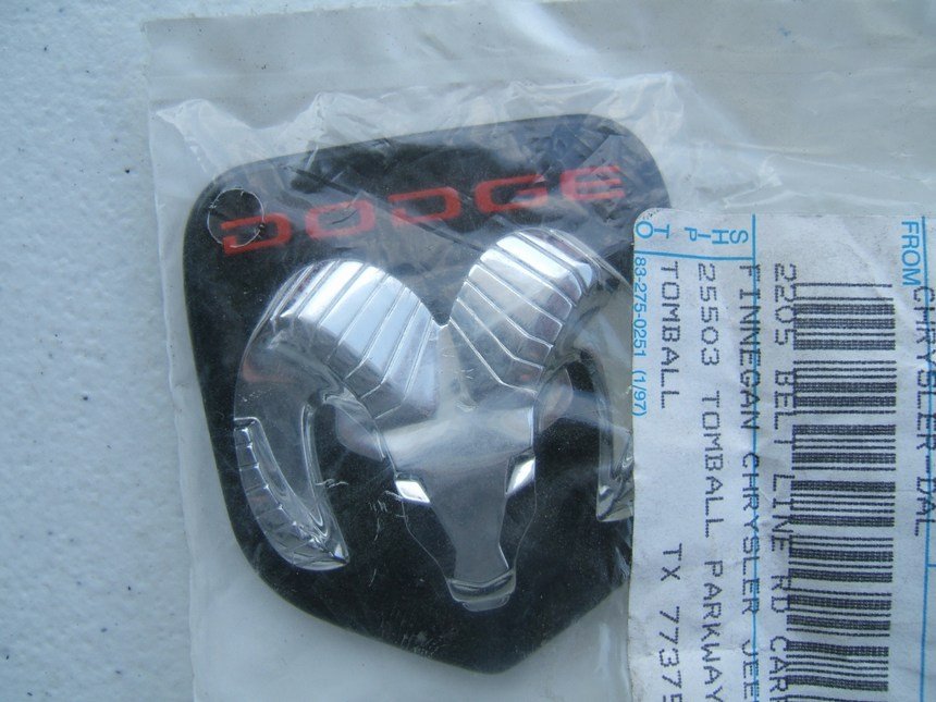 NOS OEM For Mopar Ram Durango Dakota Ram Head Emblem Ornament Grille Hood Truck