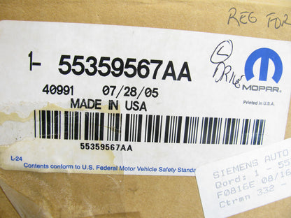 NEW - OEM 55359567AA Front Left Power Window Regulator For Mopar