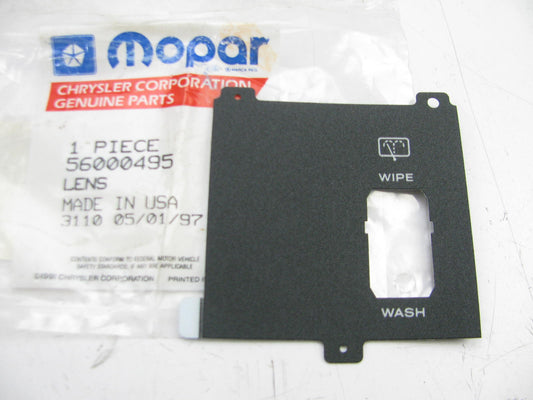 NEW GENUINE OEM Rear Wiper Dash Switch Plate Bezel For 87-96 Jeep Cherokee