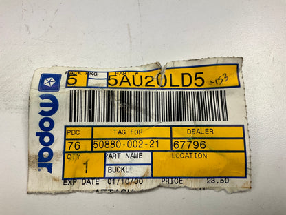 Mopar 5AU20LD5 Rear Seat Belt Buckle Medium Quartz Color - 93 Wagoneer, Cherokee