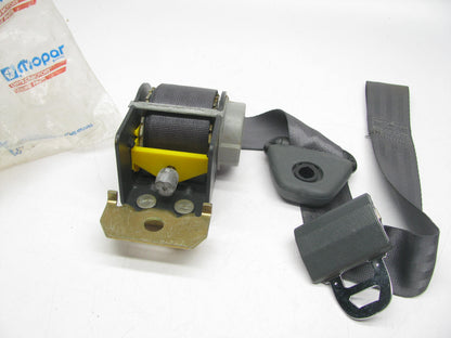 NOS 5AX11JA8 FRONT LEFT Seat Belt OEM For 1987-1993 Cherokee DARK CHARCOAL