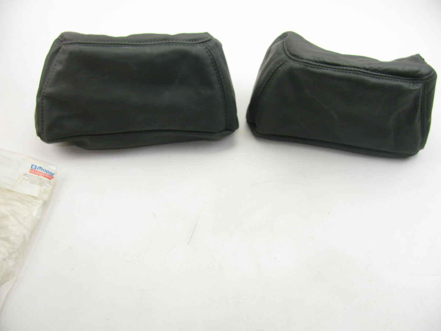 NEW GENUINE Leather Headrest Head Rest Covers PAIR For 1986-1990 Jeep Cherokee