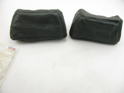 NEW GENUINE Leather Headrest Head Rest Covers PAIR For 1986-1990 Jeep Cherokee