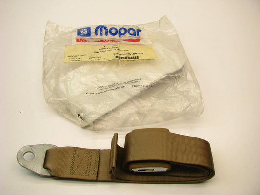 5DW45RK5 Seat Belt Buckle, Intermediate Seats, Outer, Tan For 1997-00 Ram Van