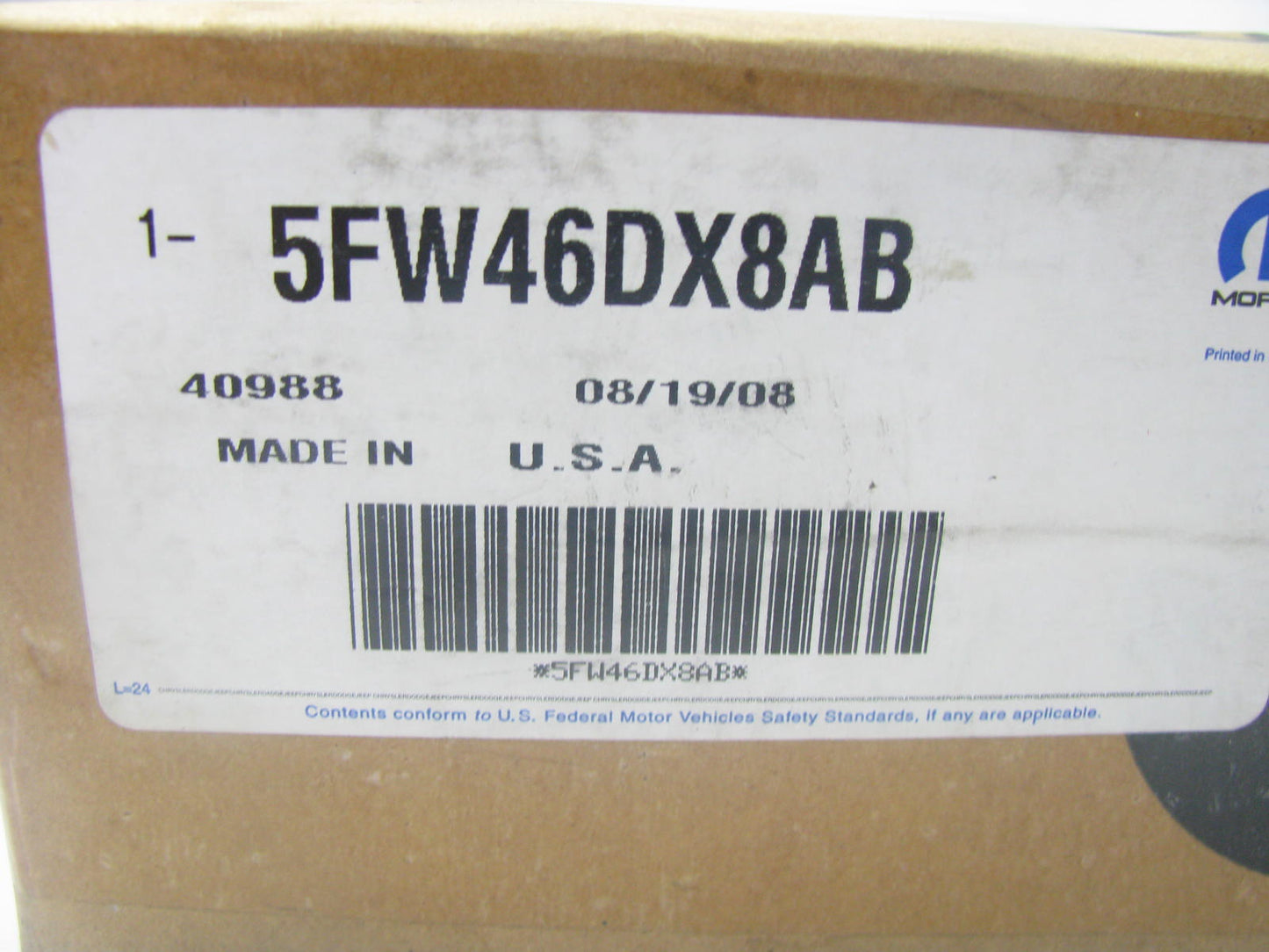 NEW - OEM 5FW46DX8AB REAR RIGHT Outside Door Handle For 1999-2004 Grand Cherokee
