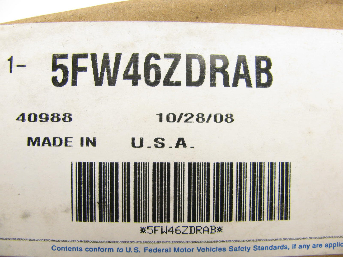 NEW - 5FW46ZDRAB REAR RIGHT Exterior Door Handle 02 Grand Cherokee GRAPHITE MET