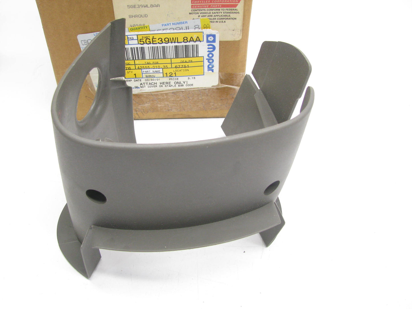 NOS OEM  Steering Column Shroud 5GE39WL8AA For 99-04  Grand Cherokee