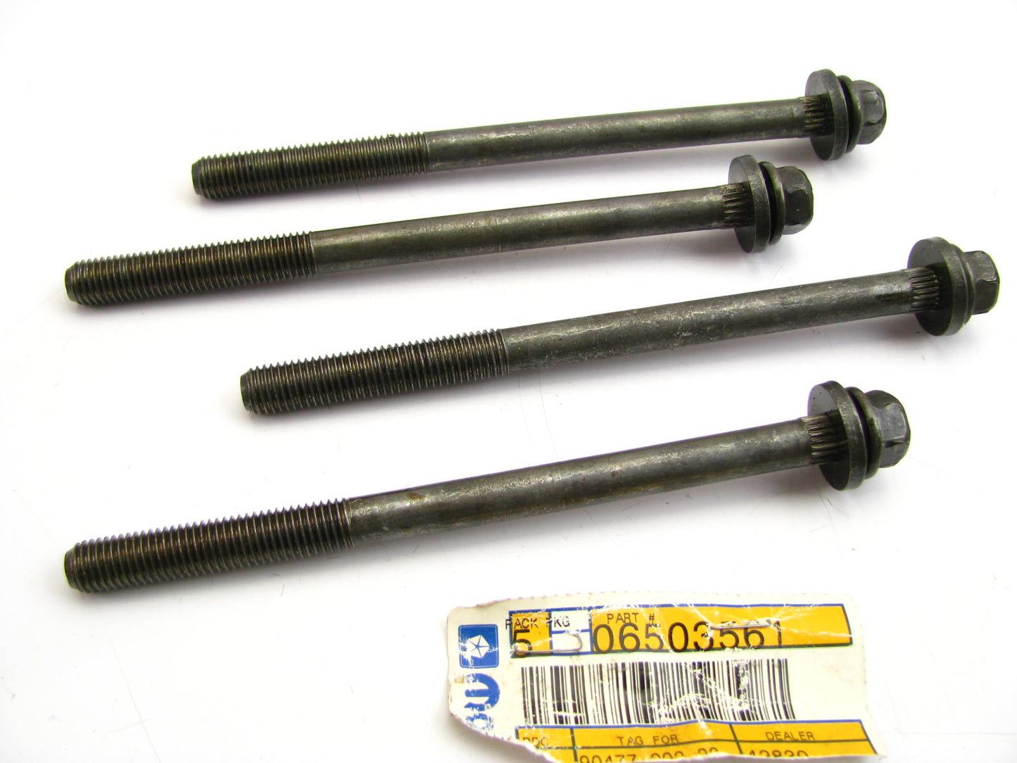 (4) NEW - OEM Mopar 6503561 Cylinder Head Bolt For 1995-2001 Dodge 2.0L