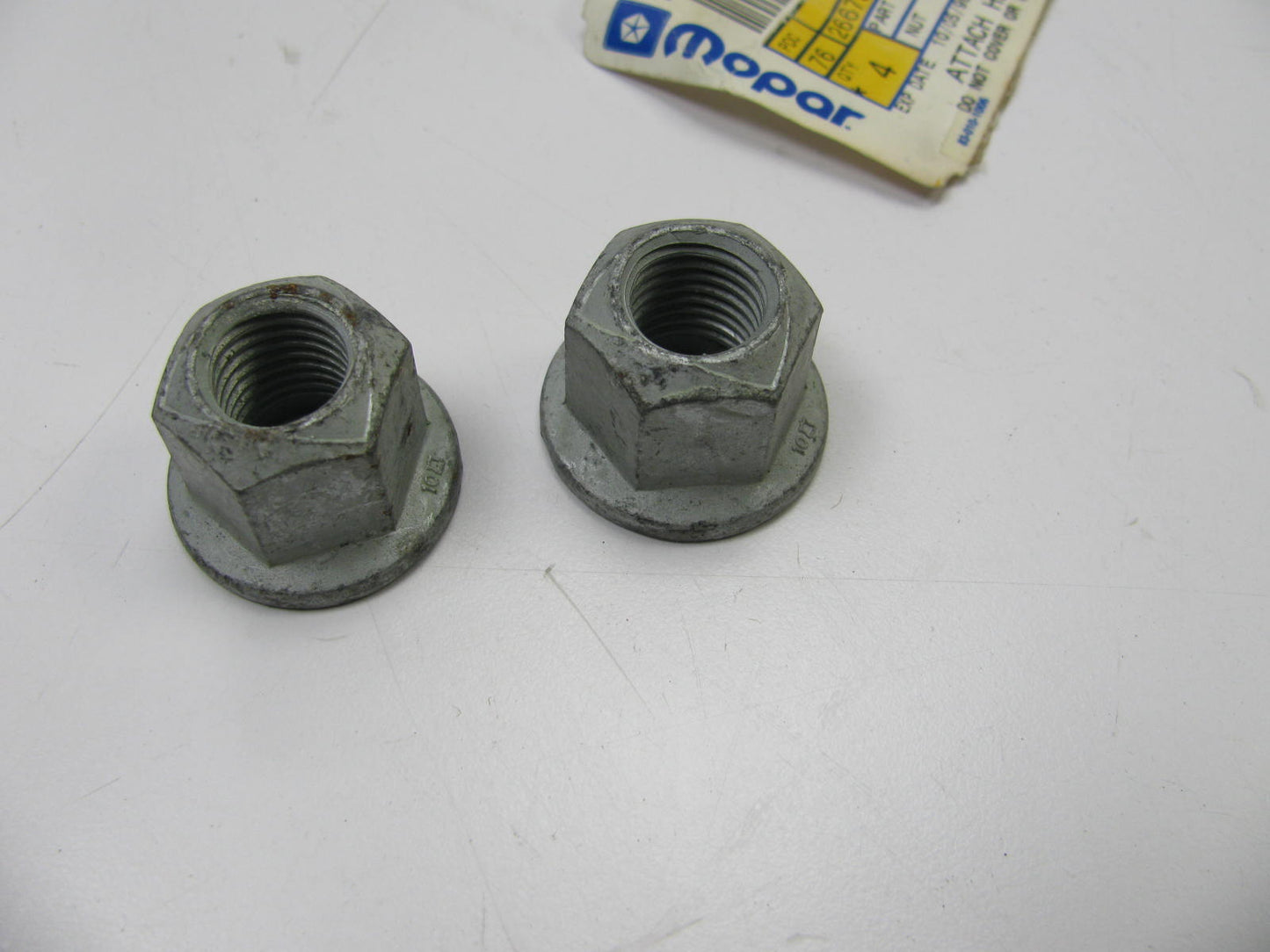 (x2) NOS OEM  Strut To Knuckle Mounting Nut  6505363AA