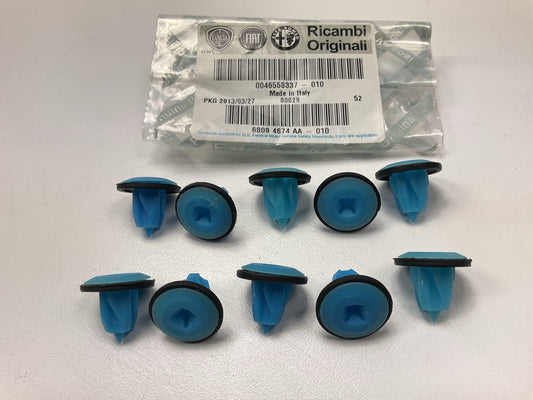 (10) Mopar 68094674AA Outside Door Mirror Mount ''spacer Bushings'' Retainer Clips