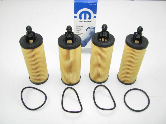 (4) NEW - OEM Mopar 68191349AB Engine Oil Filter