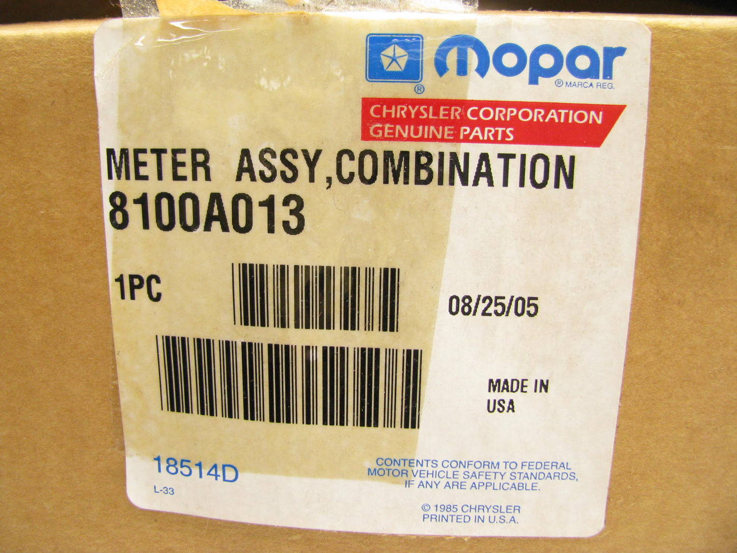 New OEM Instrument Speedometer RPM Guage Cluster For 2005 Dodge Stratus