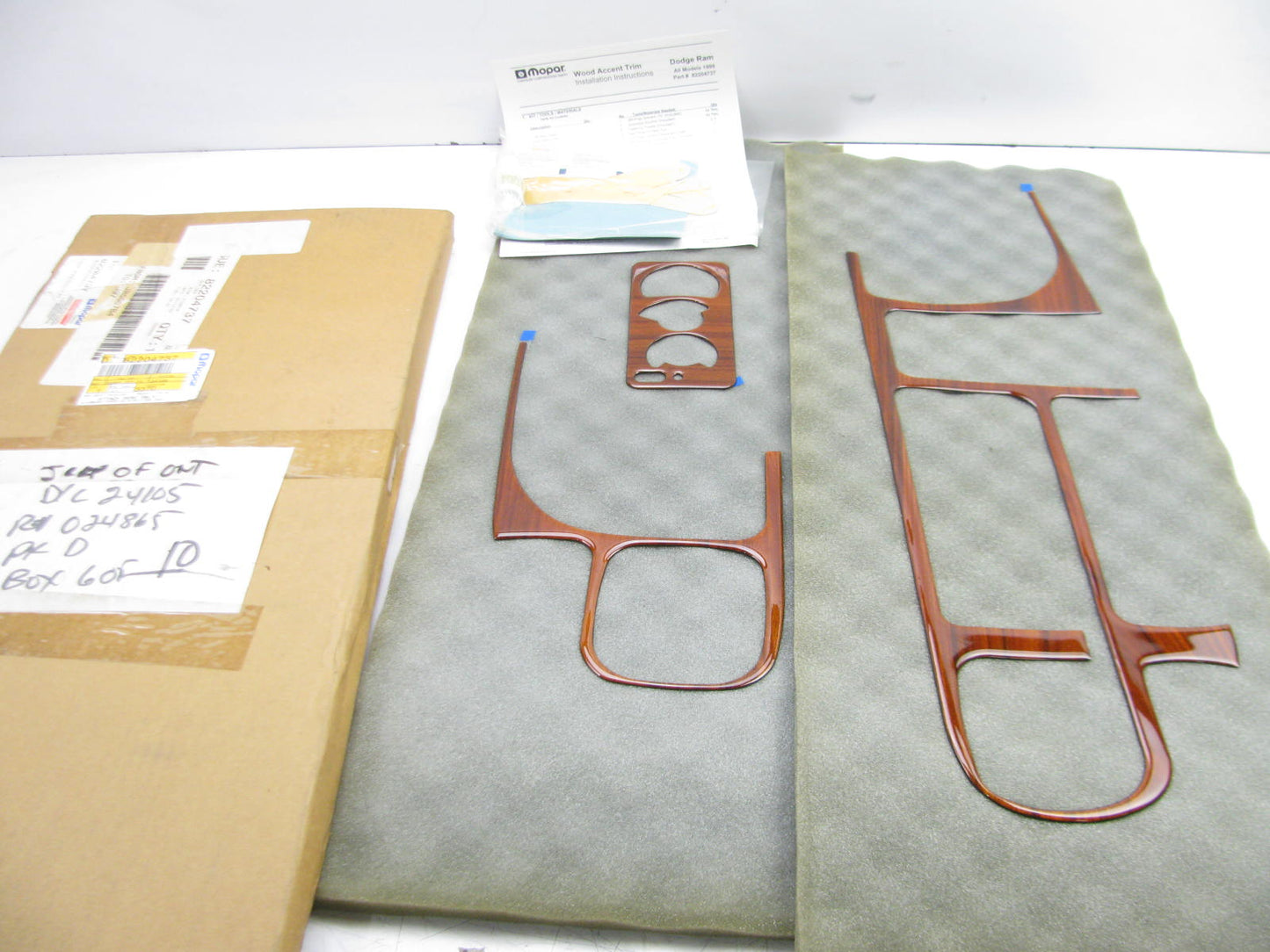 NEW GENUINE Dash Trim Molding Stickers For 99-02 Ram 1500 Truck