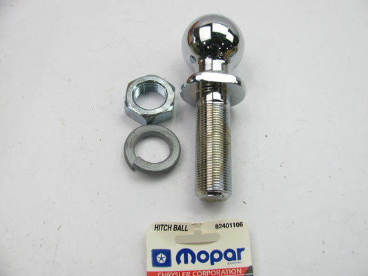 NEW - OEM 82401106 Towing Trailer Ball, 2'' X 2-7/8'' Shank For Mopar